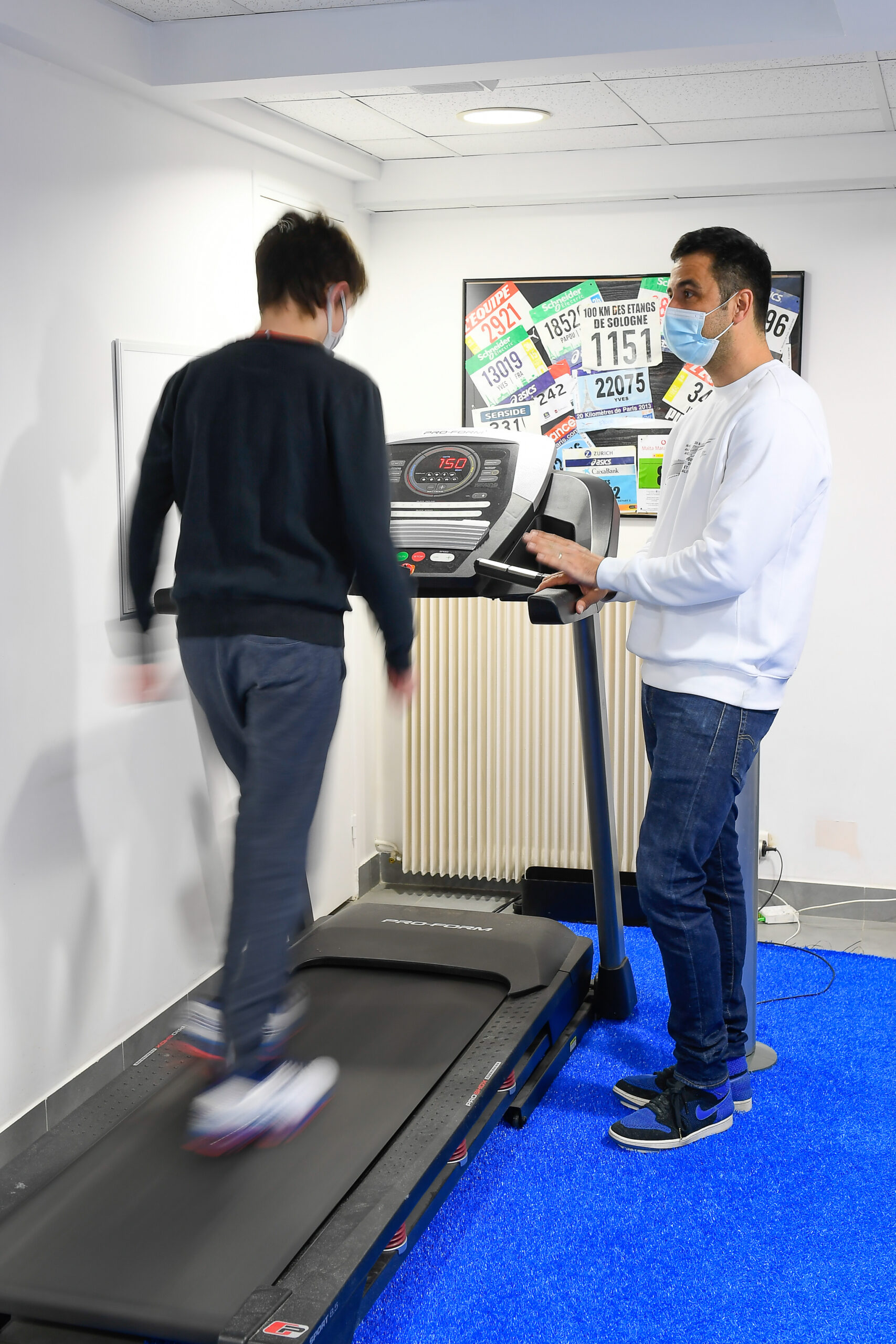 Analyse de la marche sur tapis